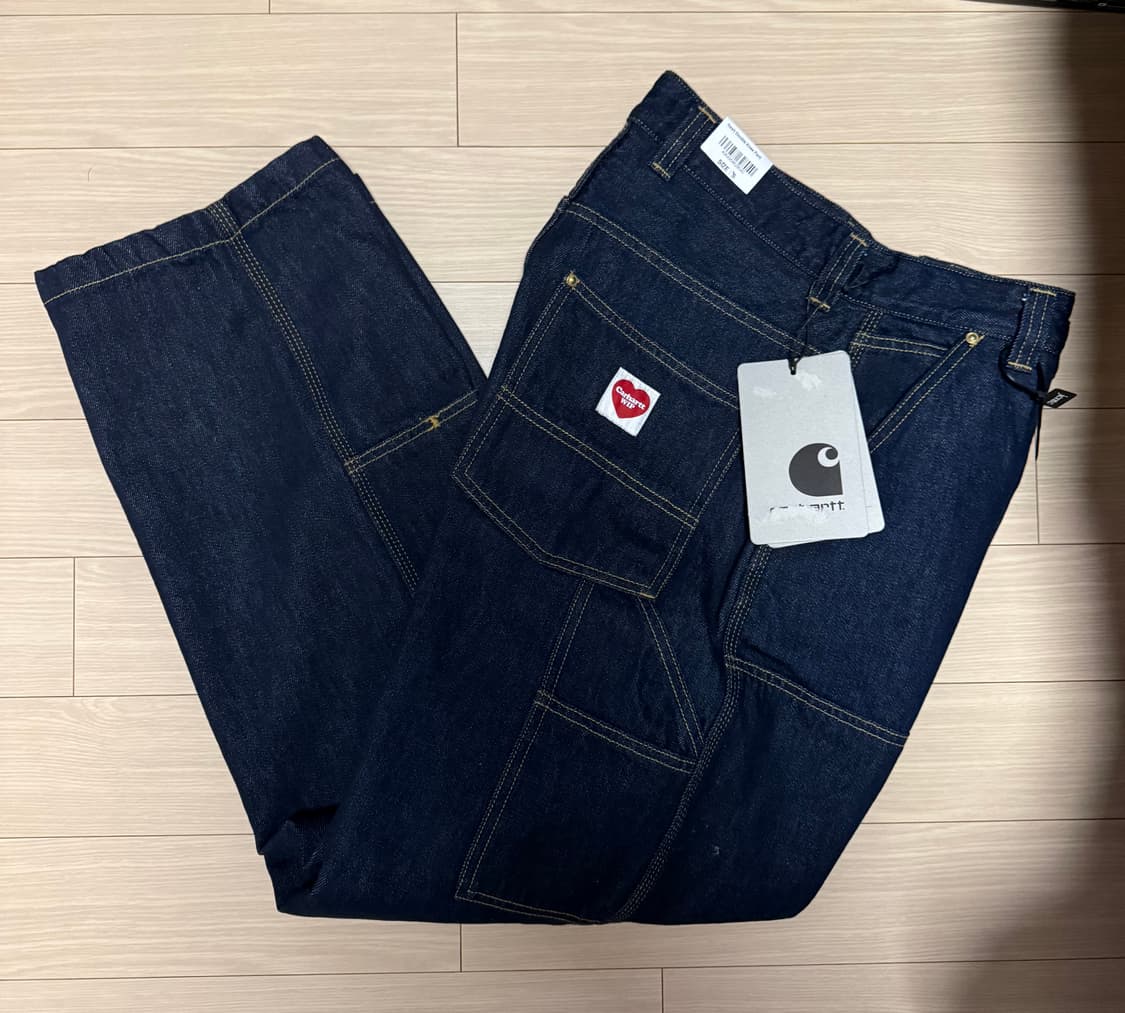 칼하트 wip 더블니 블루 린스드 새상품 상품이미지1