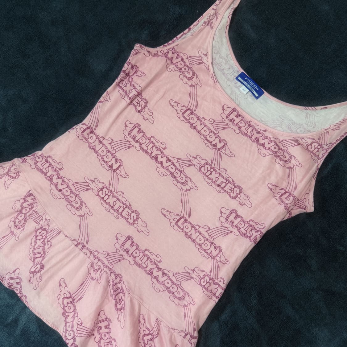 버버리 블루라벨 딸기우유 프릴 슬리브 상품이미지2