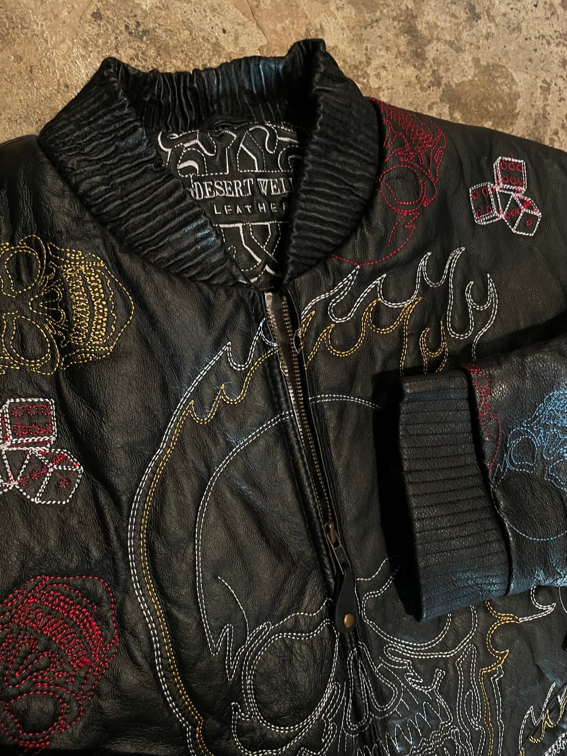 Desertwell 스컬 가죽 자켓 (115) 상품이미지4