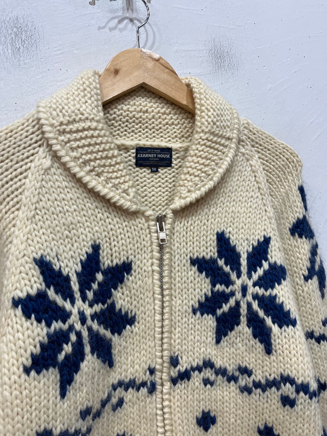 KEARNEY HOUSE 퓨어울 노르딕 코위찬 니트집업 우먼즈 상품이미지3