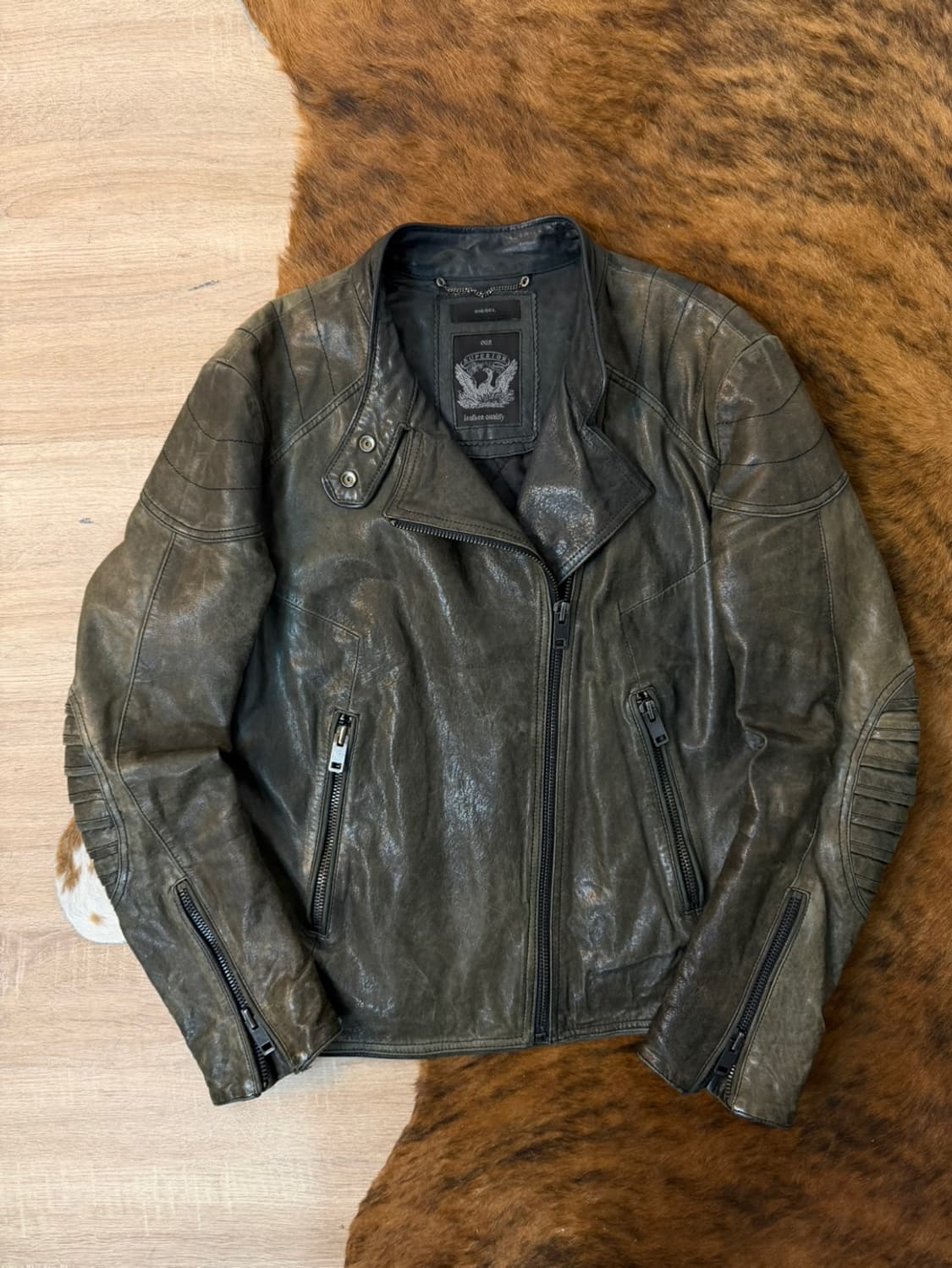 디젤 양가죽 바이커 자켓  상품이미지1