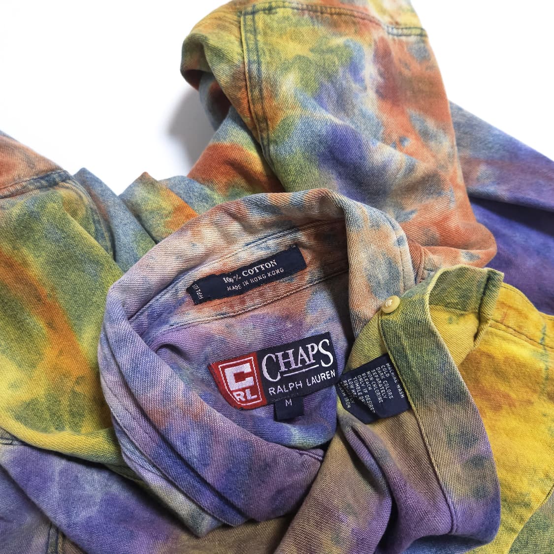 챕스 랄프로렌 90s 타이다이 데님 셔츠 상품이미지6