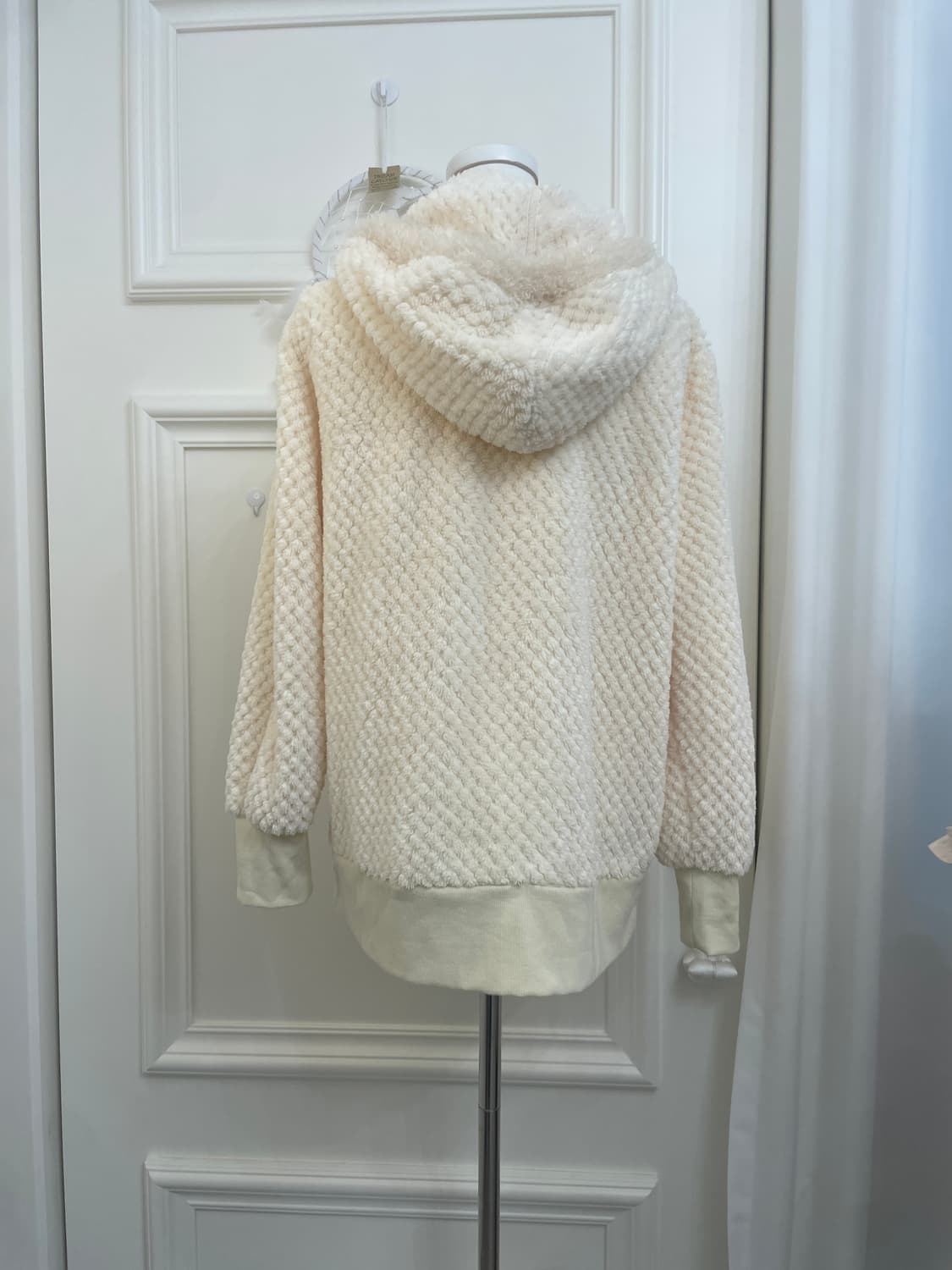 ivory lovely over fur hoodi-zip 상품이미지3