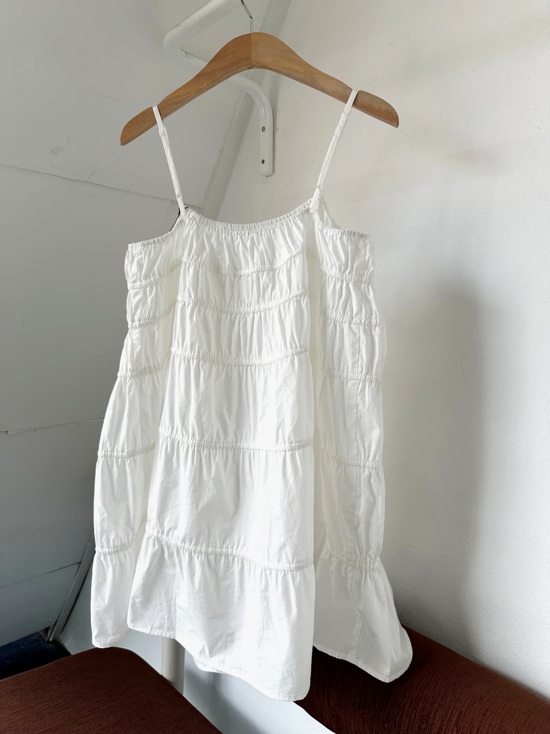 Wide silhouette cotton string sleeveless 상품이미지5
