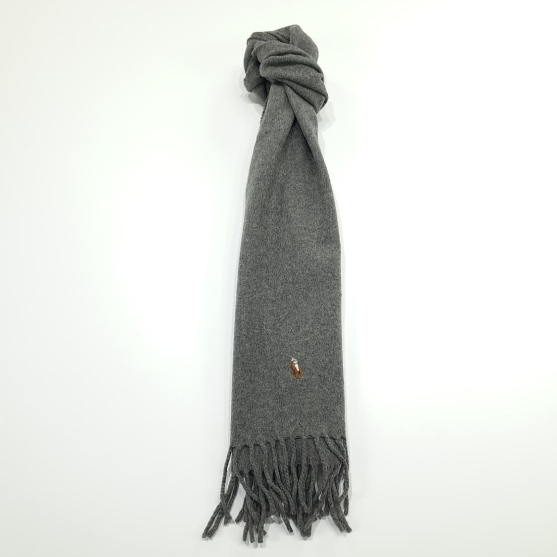 MX316 폴로 랄프로렌 그레이 울 목도리 머플러 상품이미지4