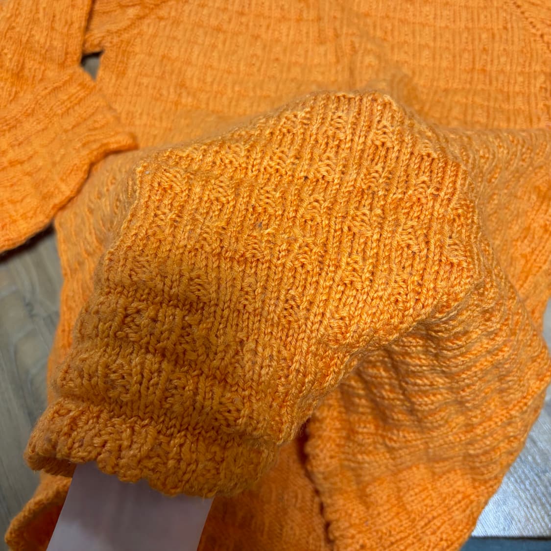 일본 빈티지샵 오렌지 하이넥 니트탑 상품이미지3