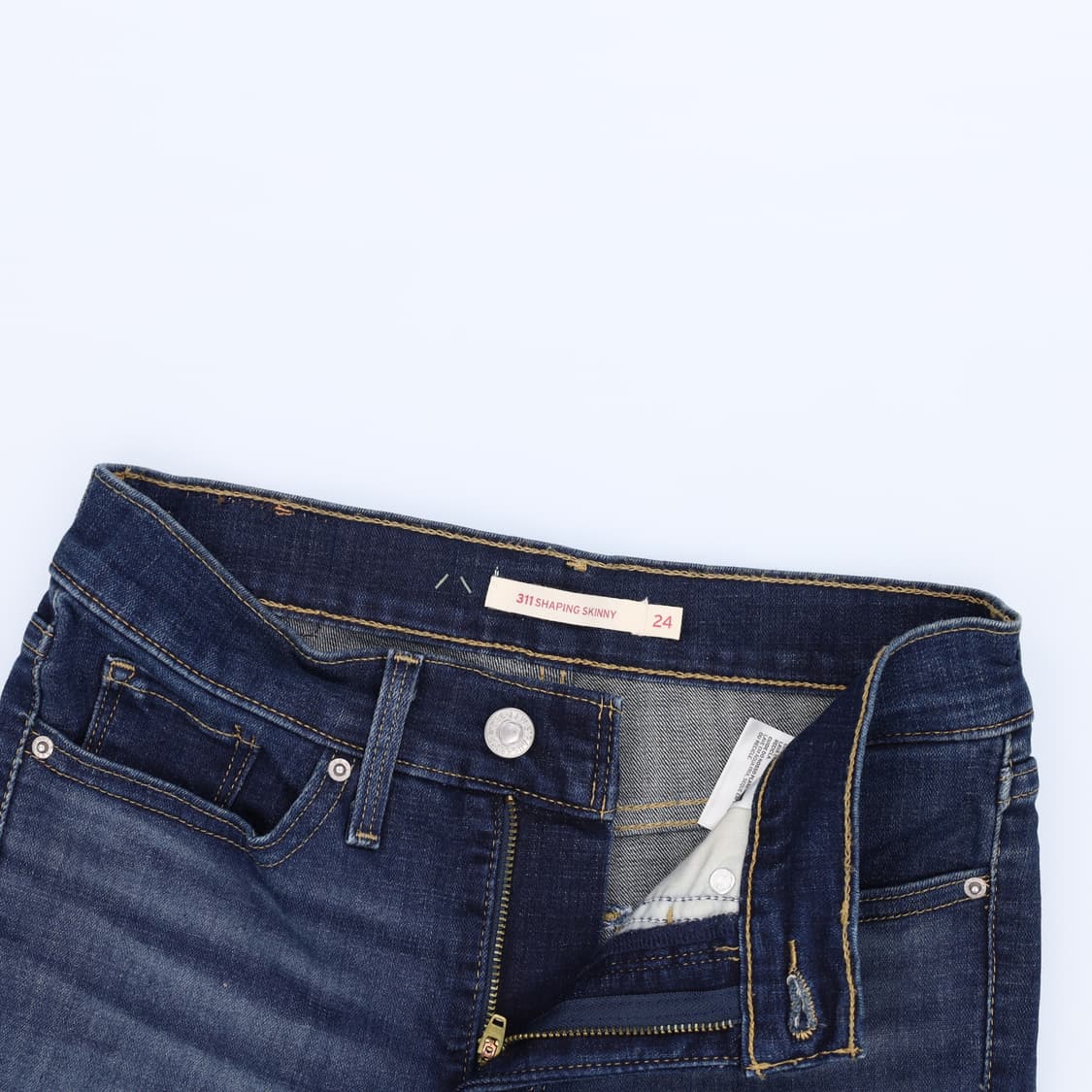 [W24 L30] 리바이스 여성 워싱 스키니 데님팬츠 1217H1 상품이미지4