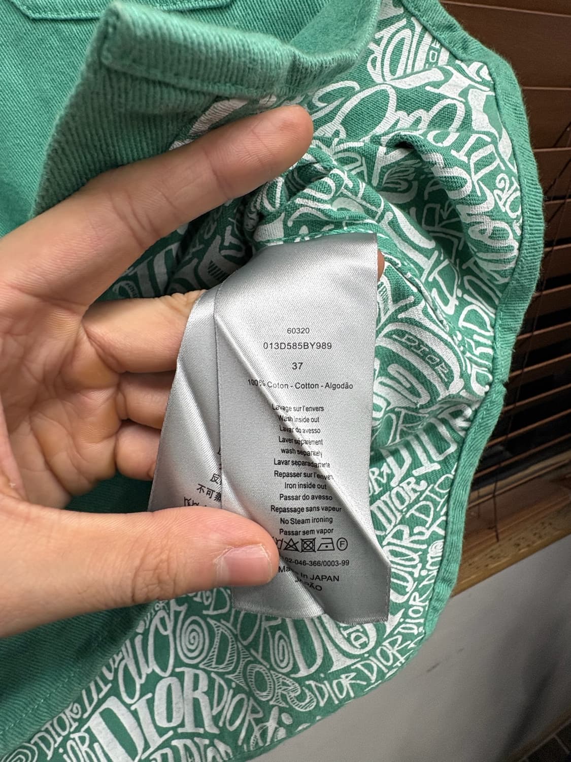 디올 x 숀스테이시 데님 워크셔츠 상품이미지7