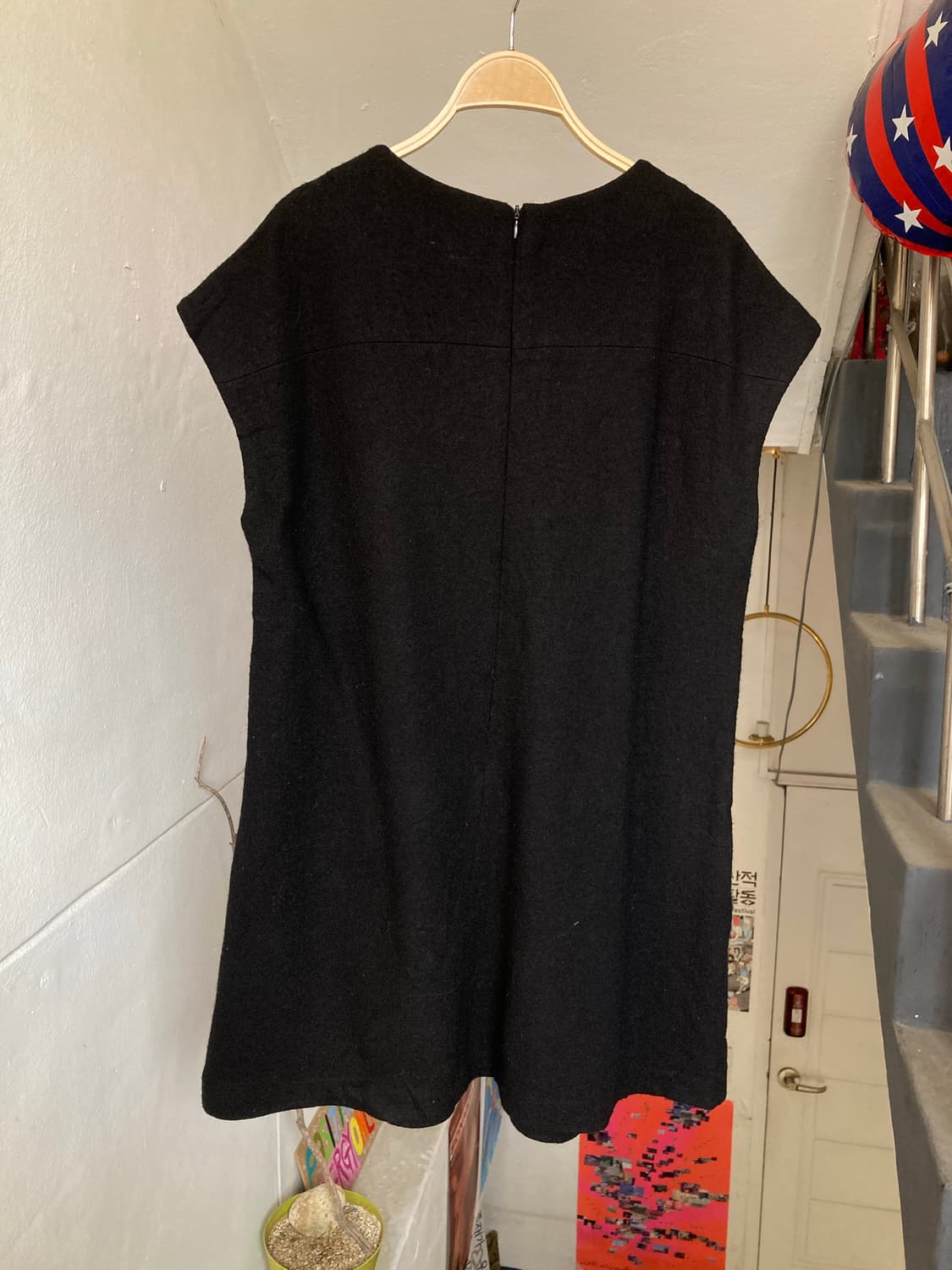 에스닉 블랙 니트 원피스 상품이미지5