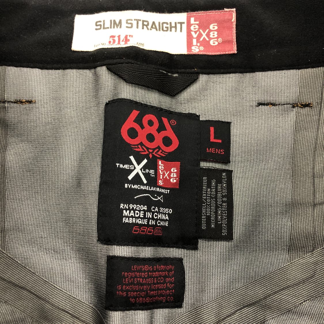 리바이스 514 x 686 데님 스키팬츠 36 인치  상품이미지6