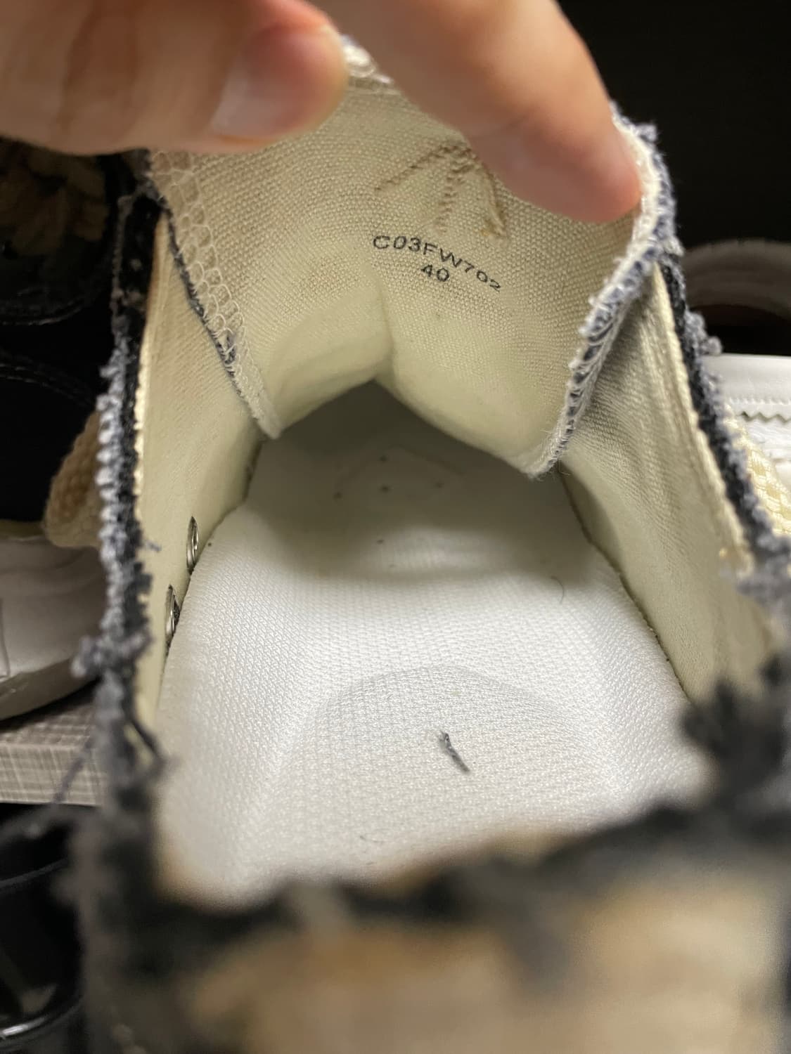 나이젤카본x미하라야스히로 로우 스니커즈 다크 네이비 사이즈 40 상품이미지5