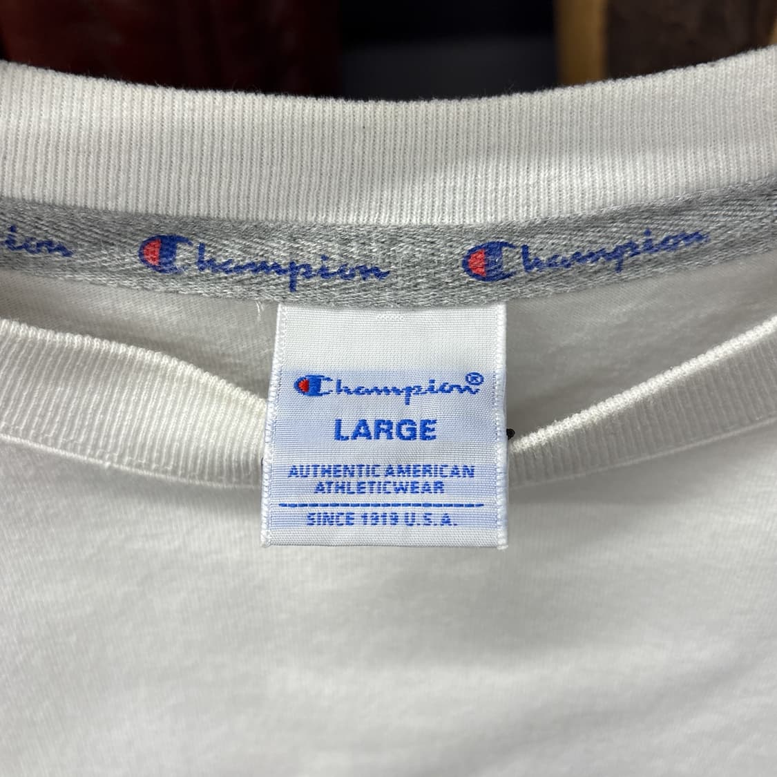 챔피온 시그니처 심볼 컬러블럭 프린팅 헤비코튼 티셔츠 N1208 상품이미지7