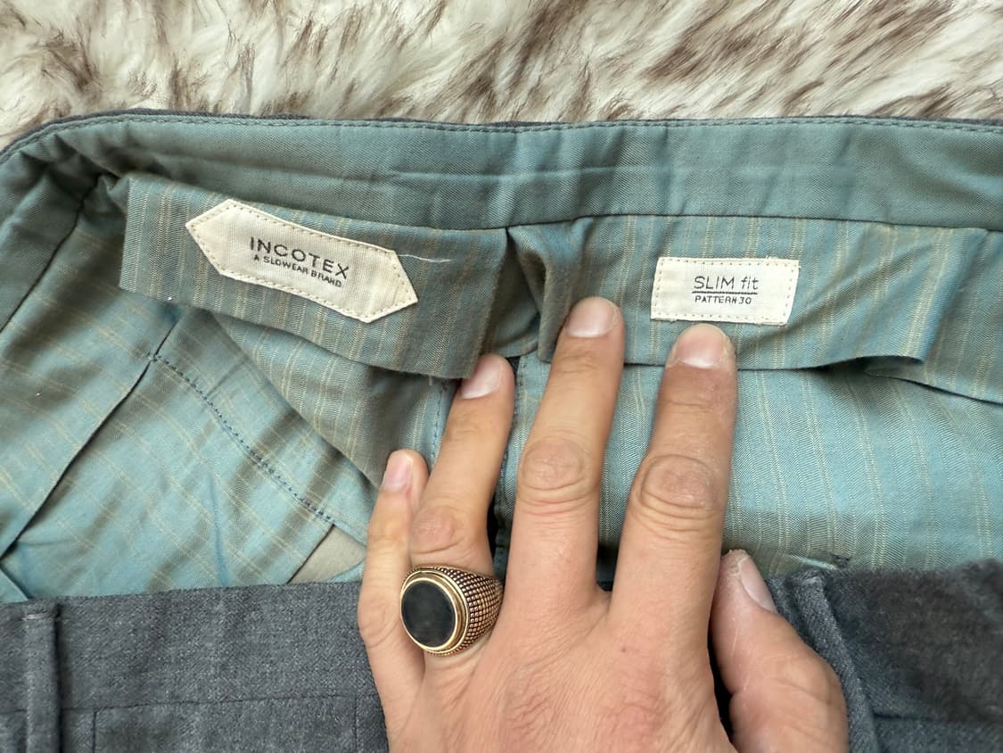 인코텍스 라나울 플란넬 슬림핏 팬츠 50 상품이미지7