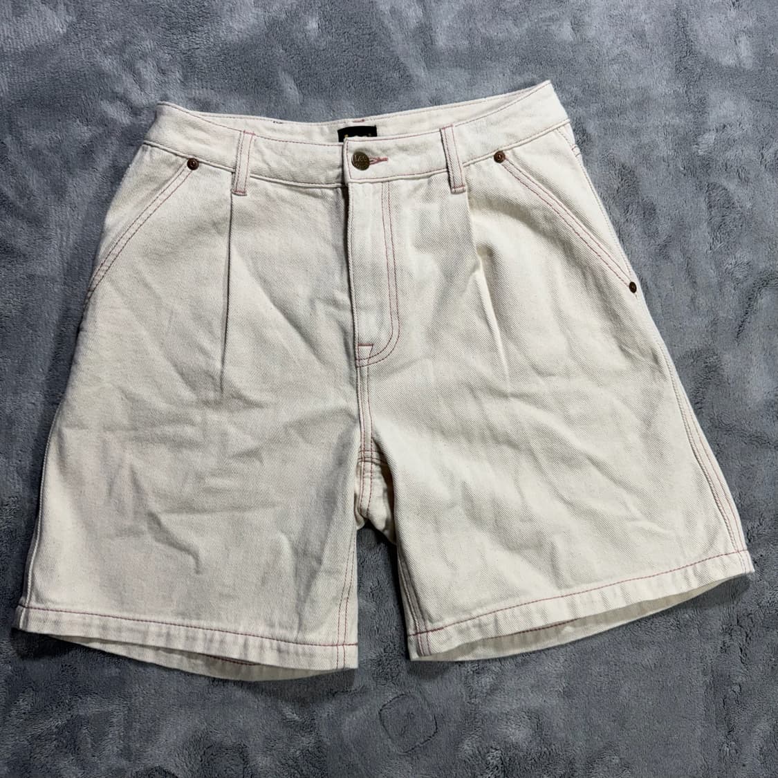 LEE 아이보리 데님 반바지 상품이미지1