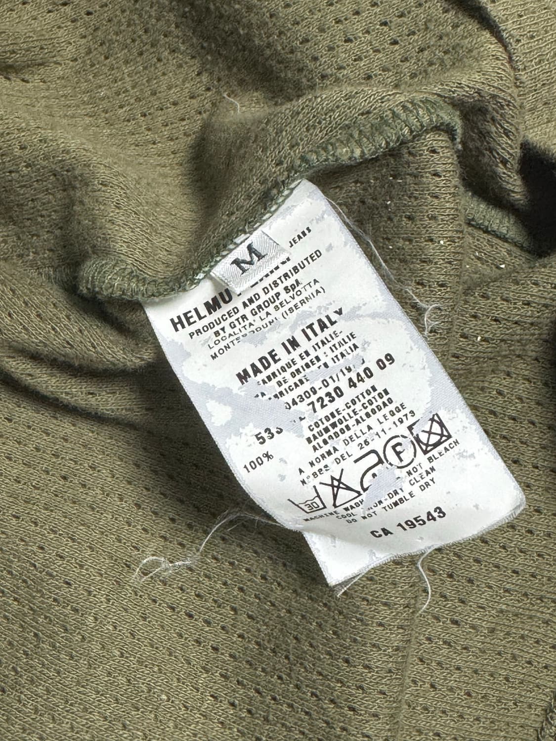 Helmut lang 1999 military mash top 상품이미지3