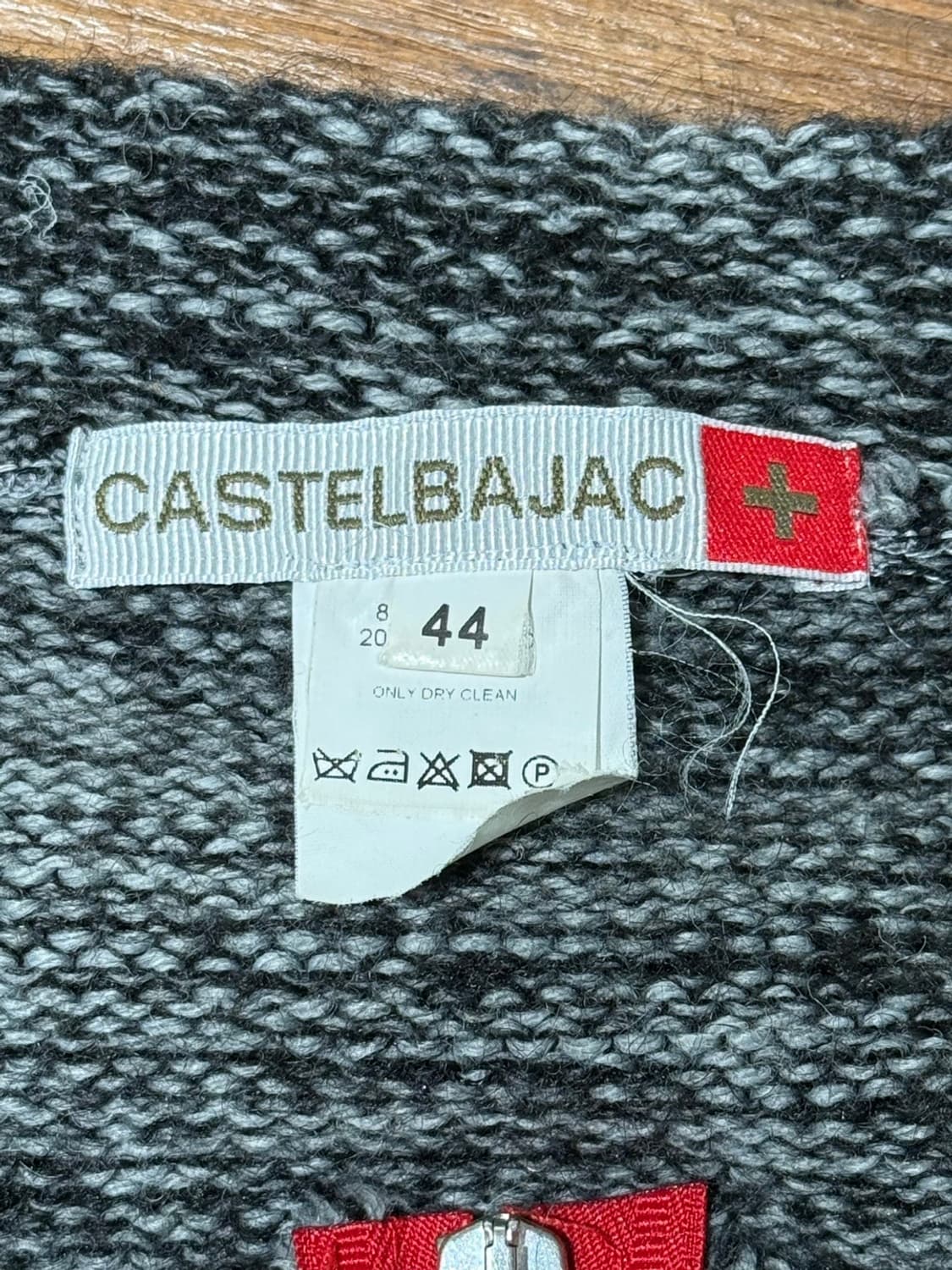 카스텔 바작 그레이 미튼 포켓 집업 가디건 상품이미지9