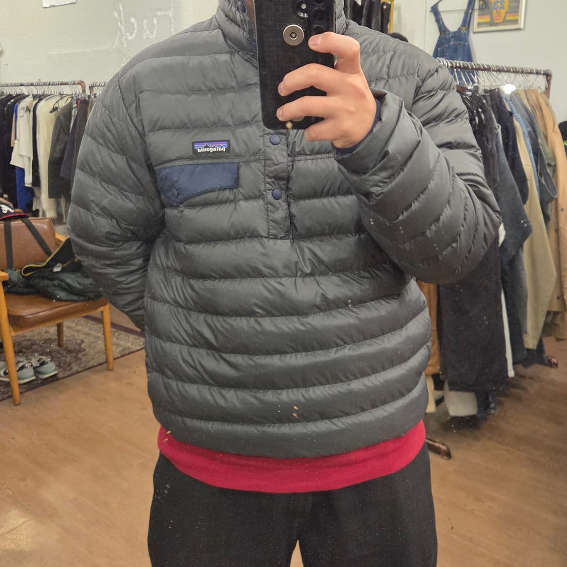 파타고니아 다운 풀오버 m 다운 신칠라 다운스냅티 상품이미지6