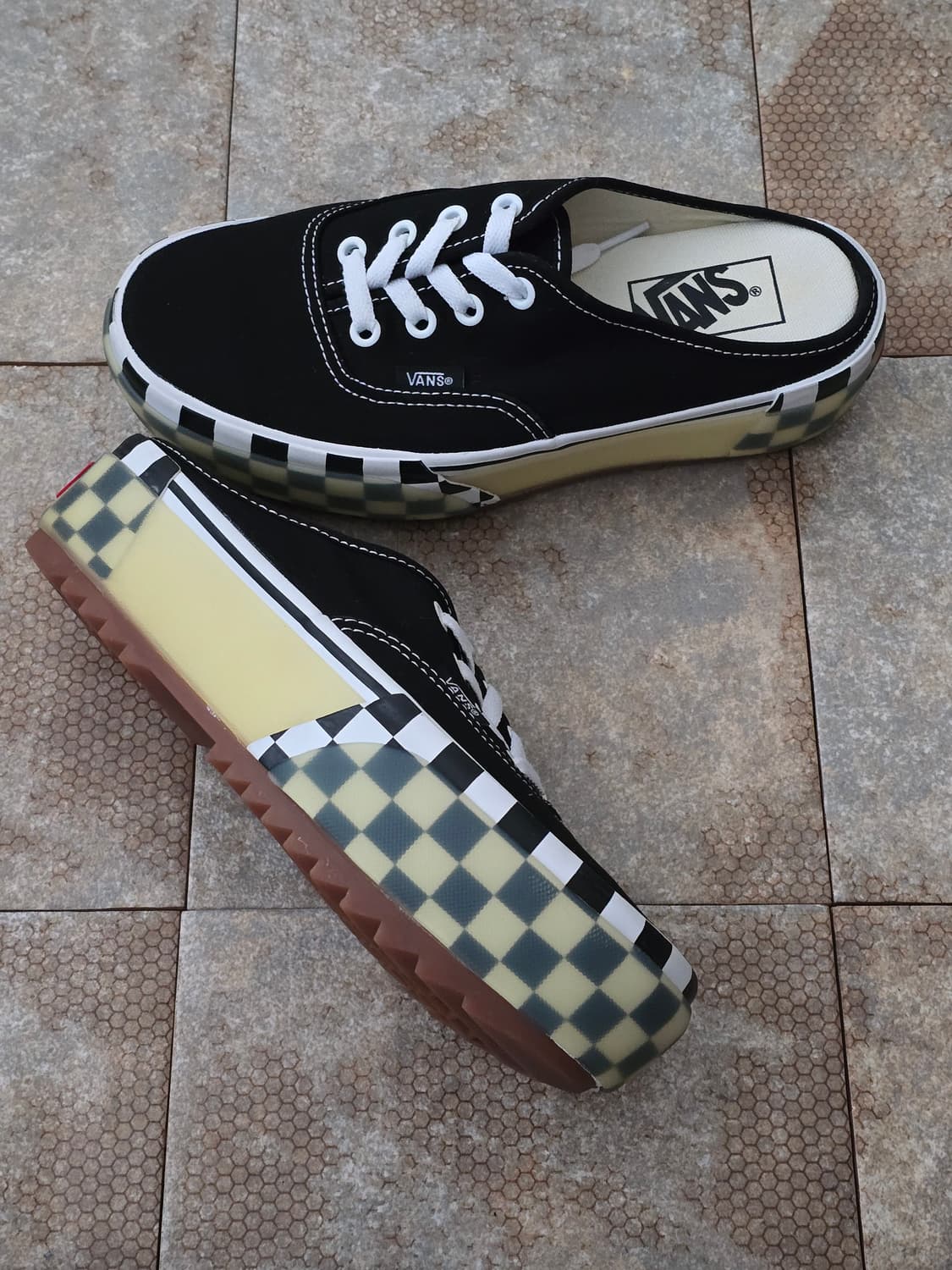 (230)반스 어센틱 스택드 뮬 체커  상품이미지6