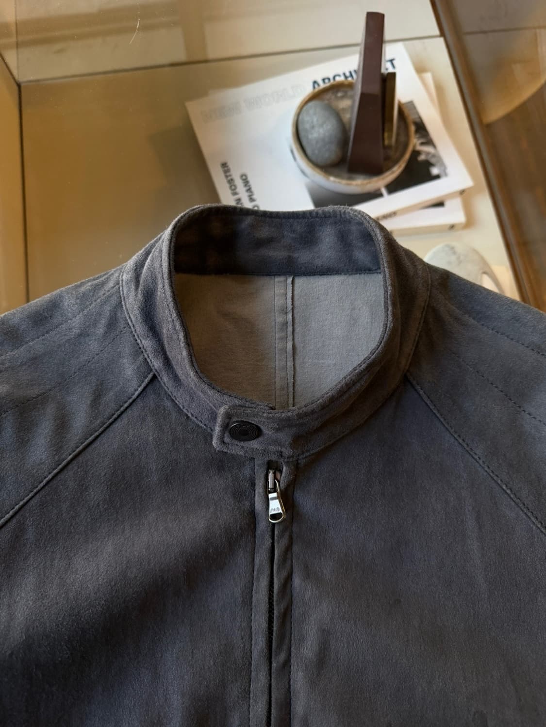 DROMe 스웨이드 싱글 라이더 자켓 100~105 상품이미지6