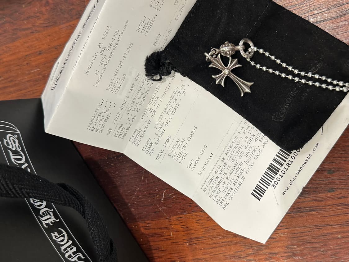 크롬하츠 원볼타이니크로스 팬던트 상품이미지3