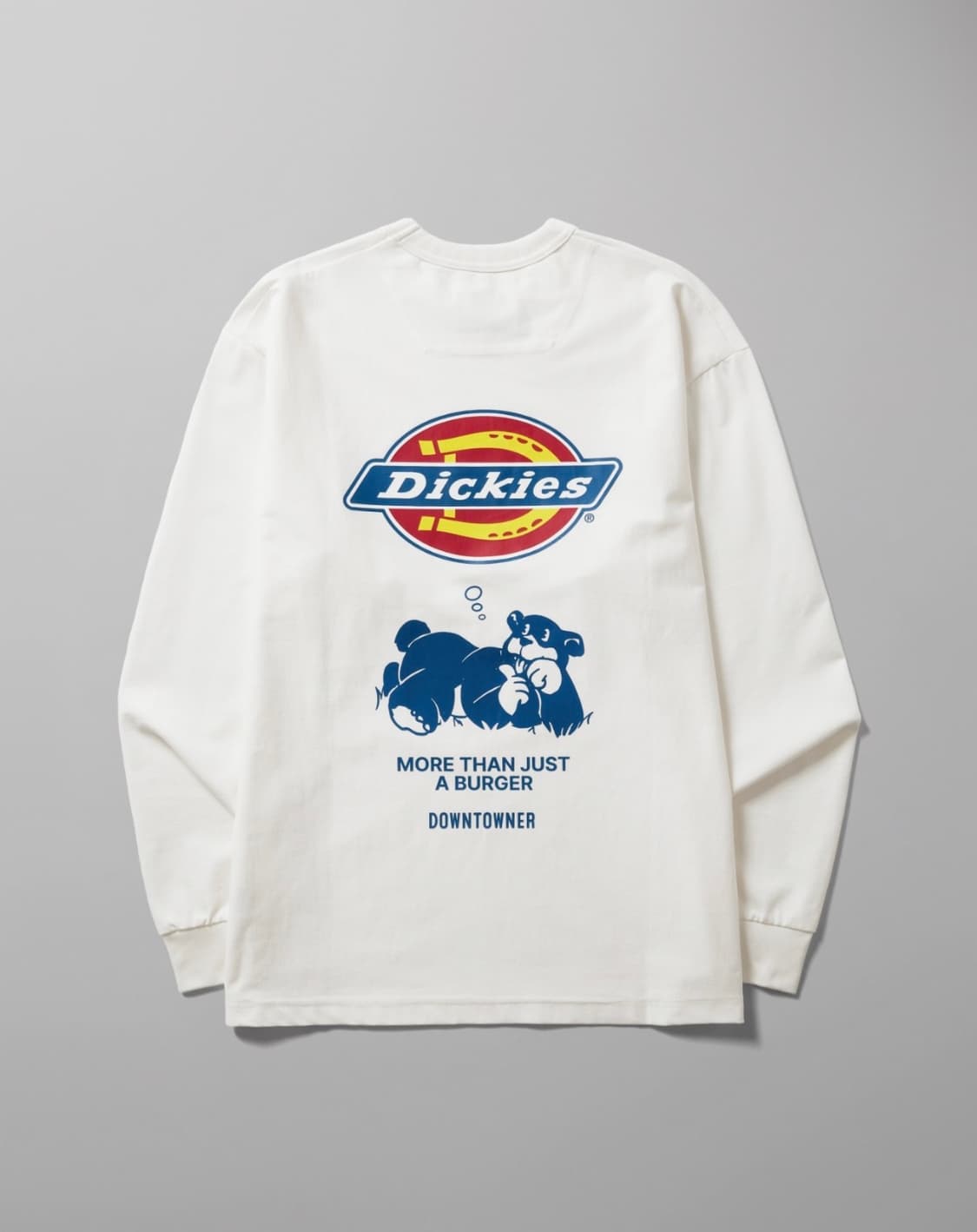 디키즈 다운타우너 콜라보 베어 그래픽 긴소매 white 상품이미지1