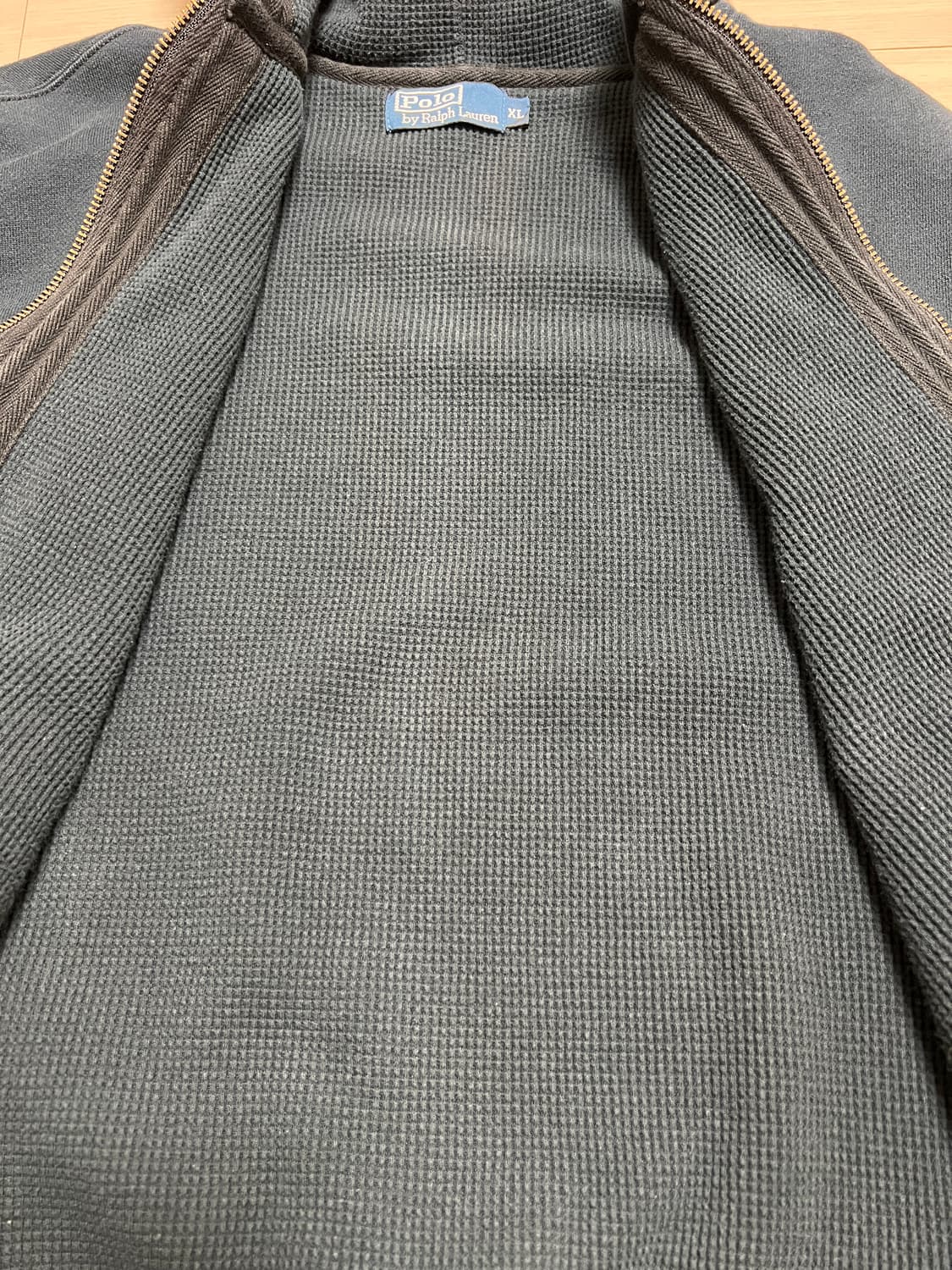 폴로 랄프로렌 로고 후드 집업 블랙 / XL (정품) 상품이미지5