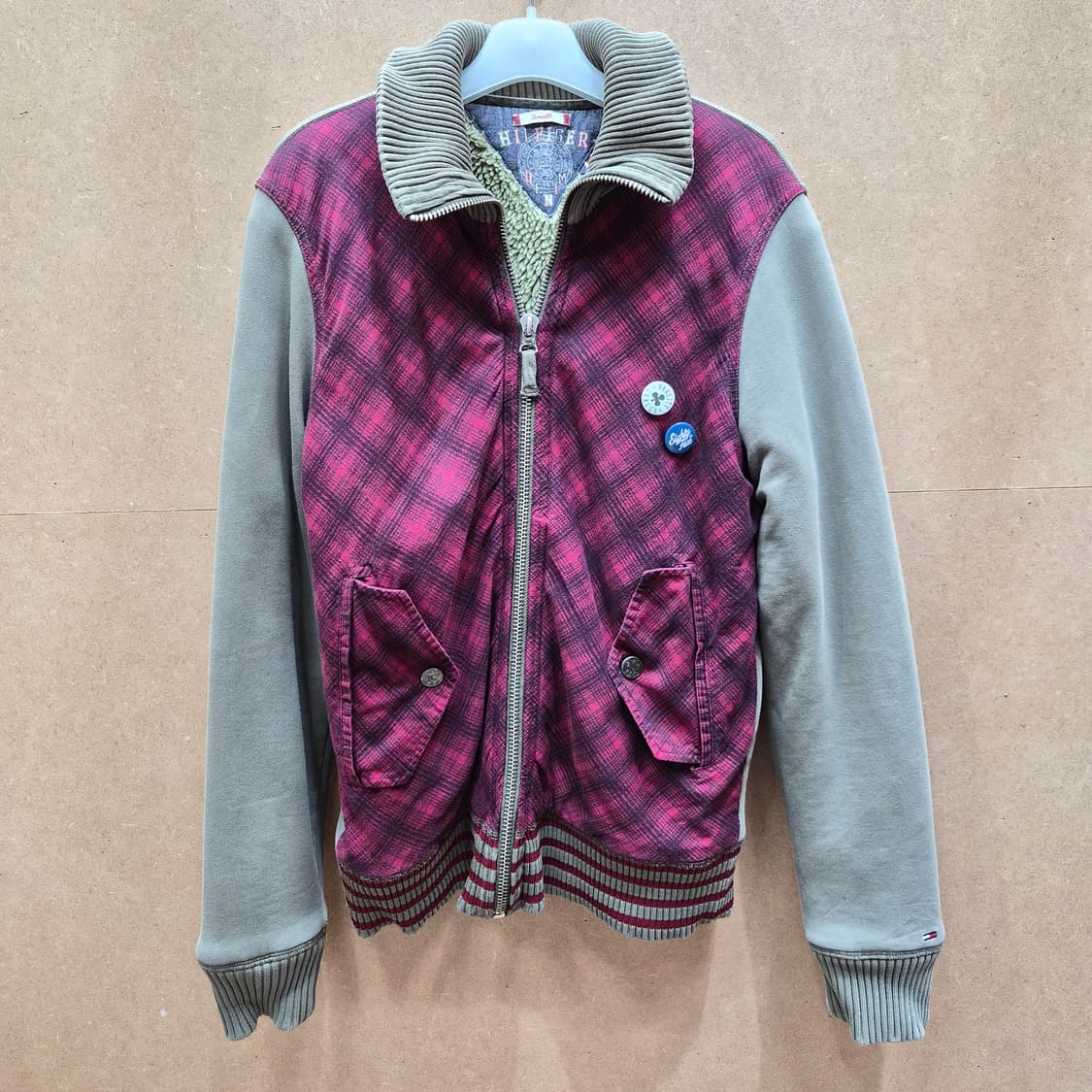 타미힐피거 체크 플리스 자켓 상품이미지1