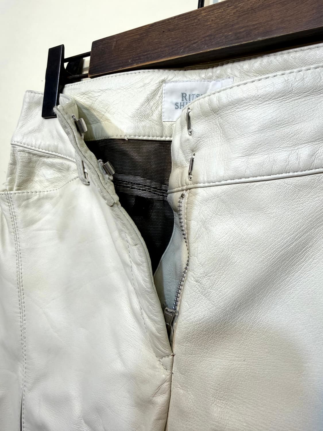 RITSUKO SHIRAHAMA 레더 팬츠 로우라이즈(28) 상품이미지5