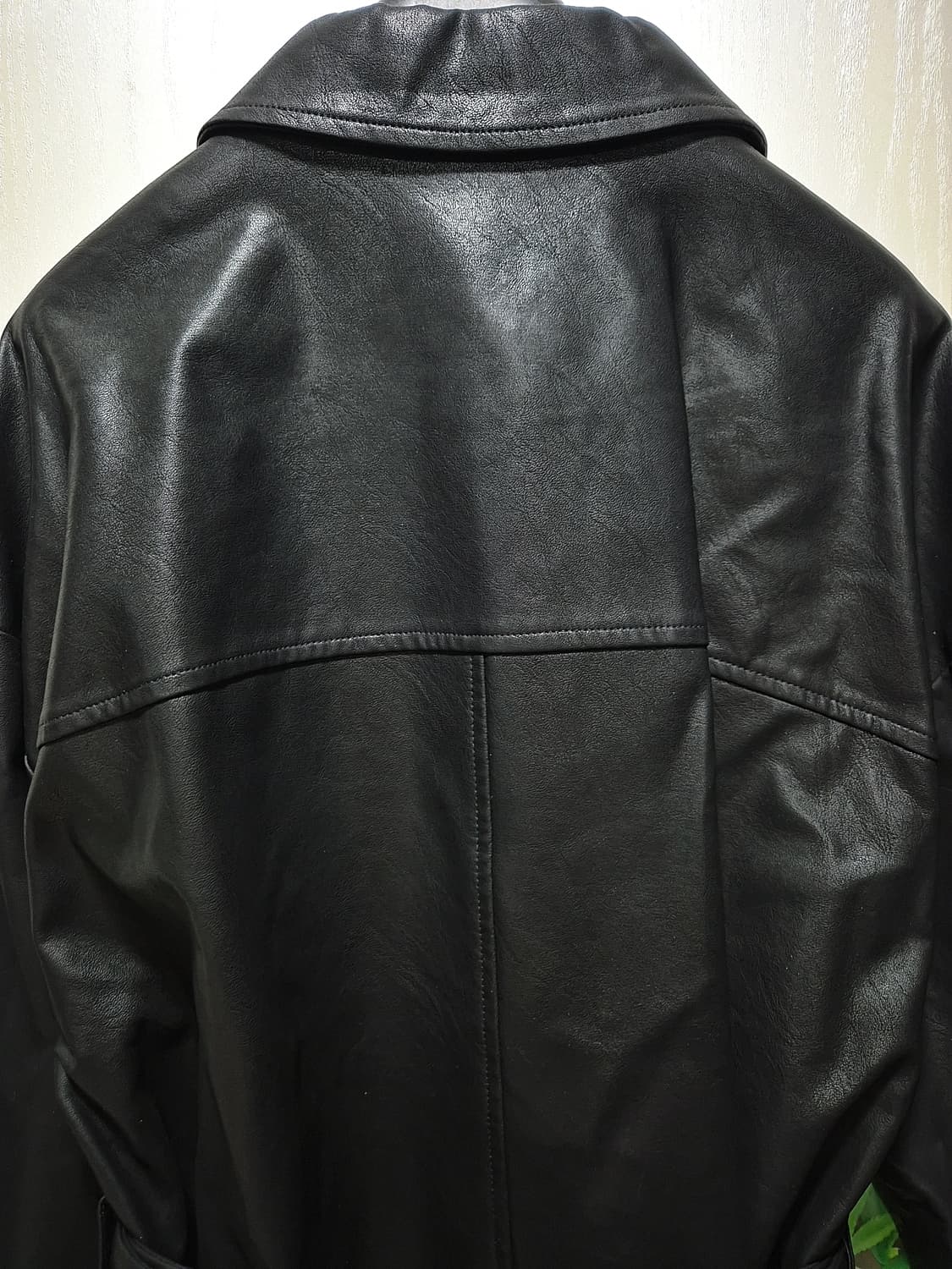 NAIN. 나인 블랙레더자켓 상품이미지6