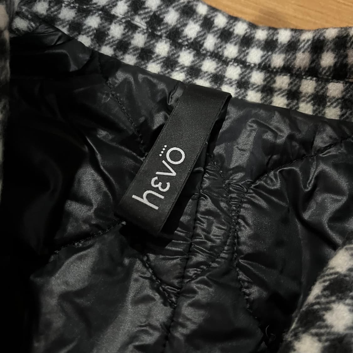 [105] 헤보 신형 깅엄 패딩코트 상품이미지4