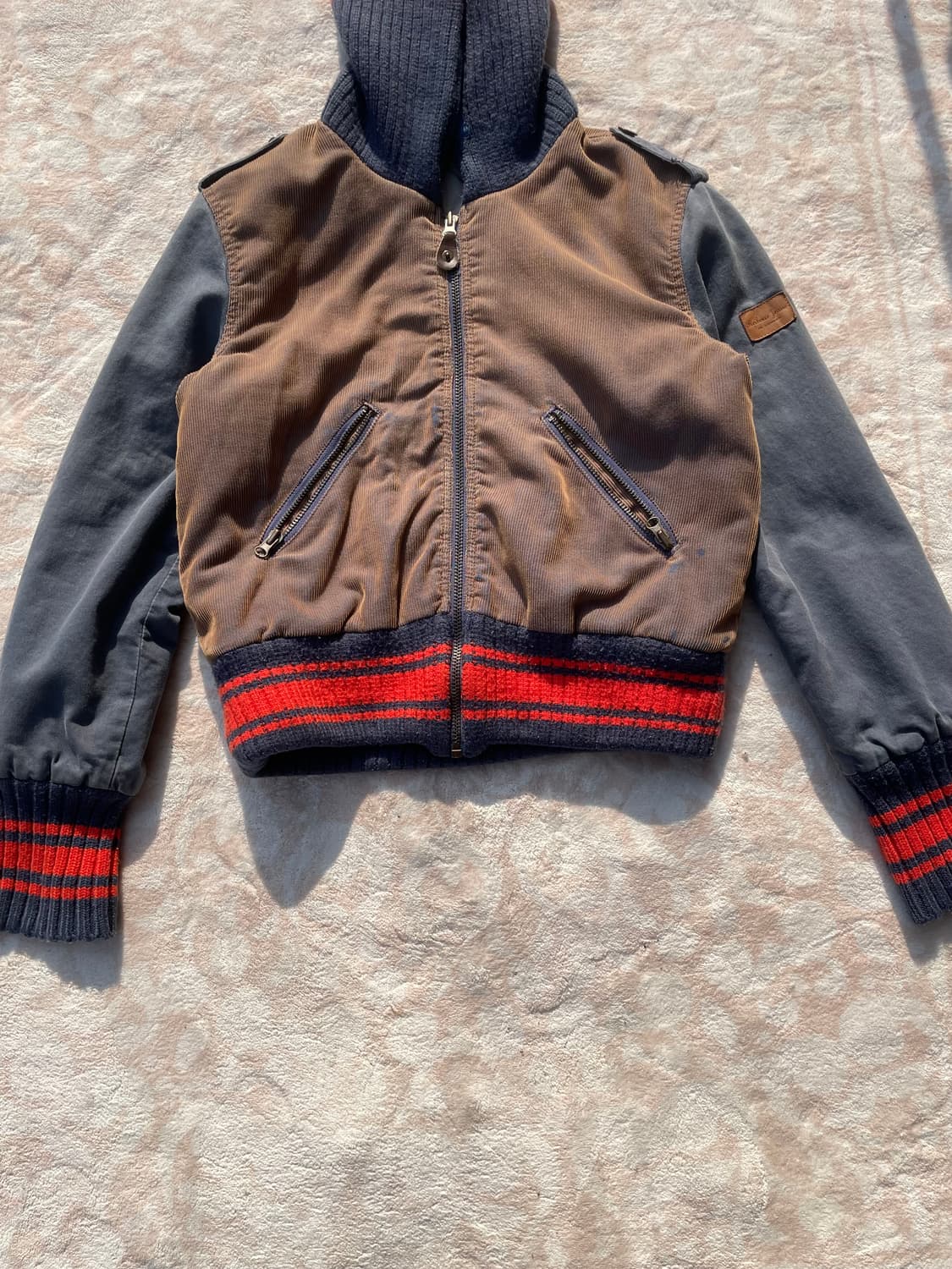 Reibous Jeans Y2K Corduroy Bomber Jacket 상품이미지4