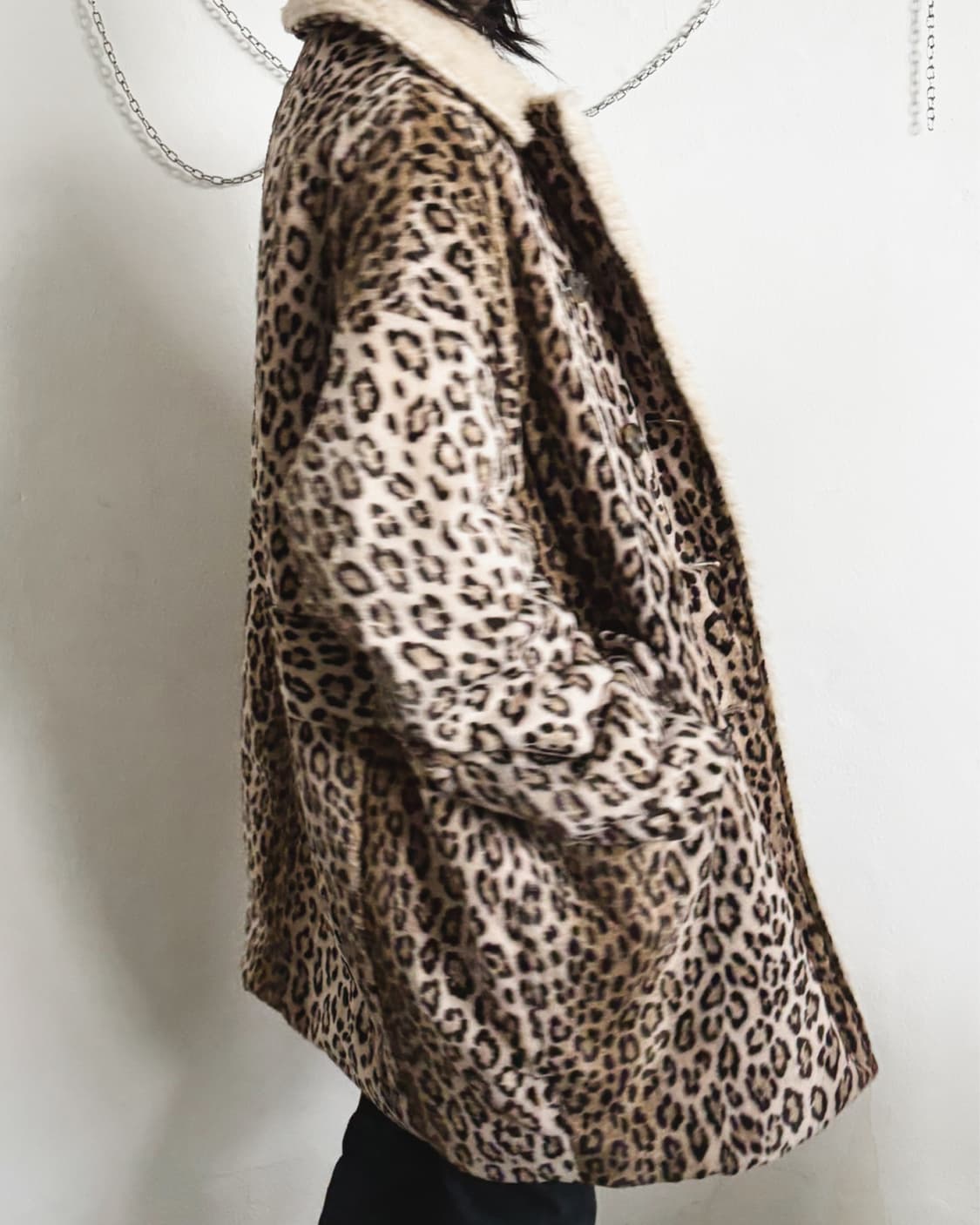 R13 오버사이즈 레오파드 퍼 코트 상품이미지3