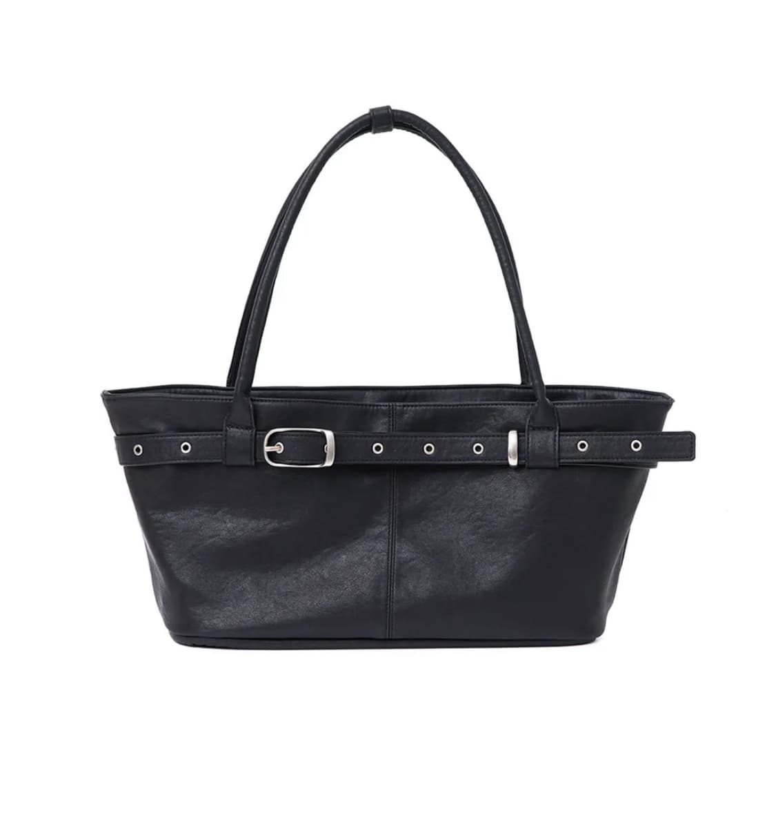 여밈 보트백 블랙 상품이미지1