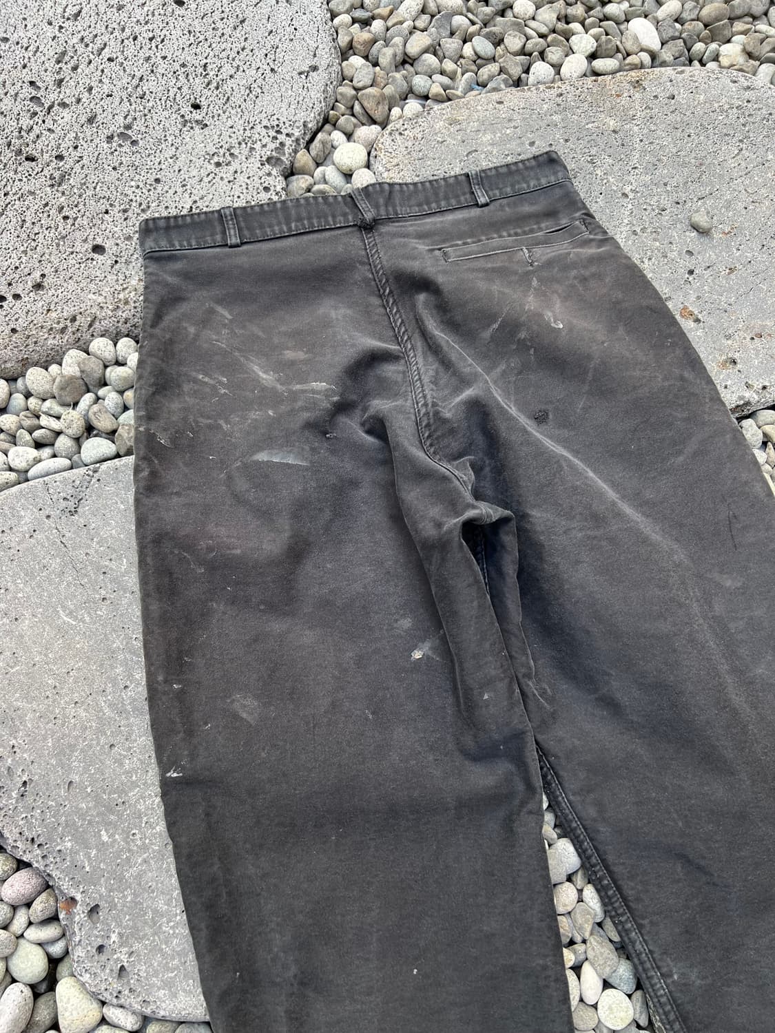(34인치)OLD EURO BLACK MOLESKIN 블랙몰스킨워크팬츠 상품이미지10