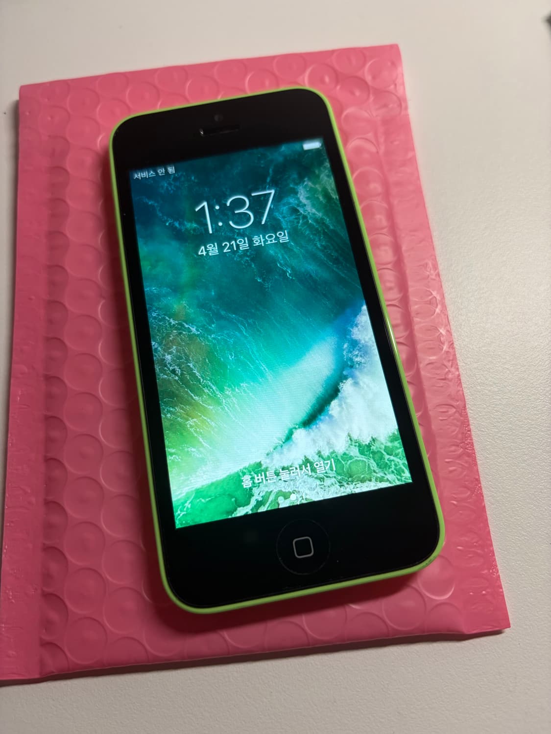 [5월6일 예약판매분] 아이폰 5c 그린 16기가 #3302 상품이미지1