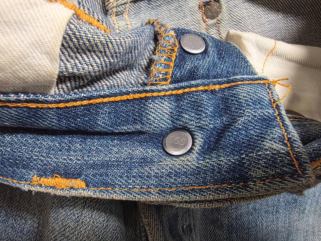 20s 빈티지 리바이스 발렌시아제 201 대전판 워크팬츠 555 usa 상품이미지5