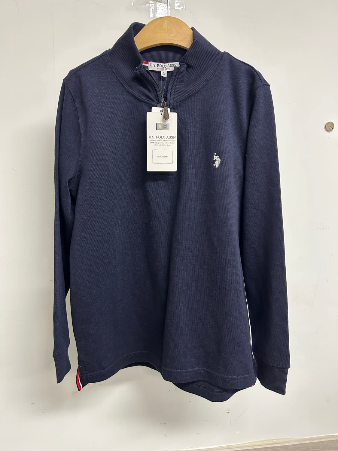 유에스폴로어슨 여성 네이비 맨투맨 티셔츠 100 상품이미지1