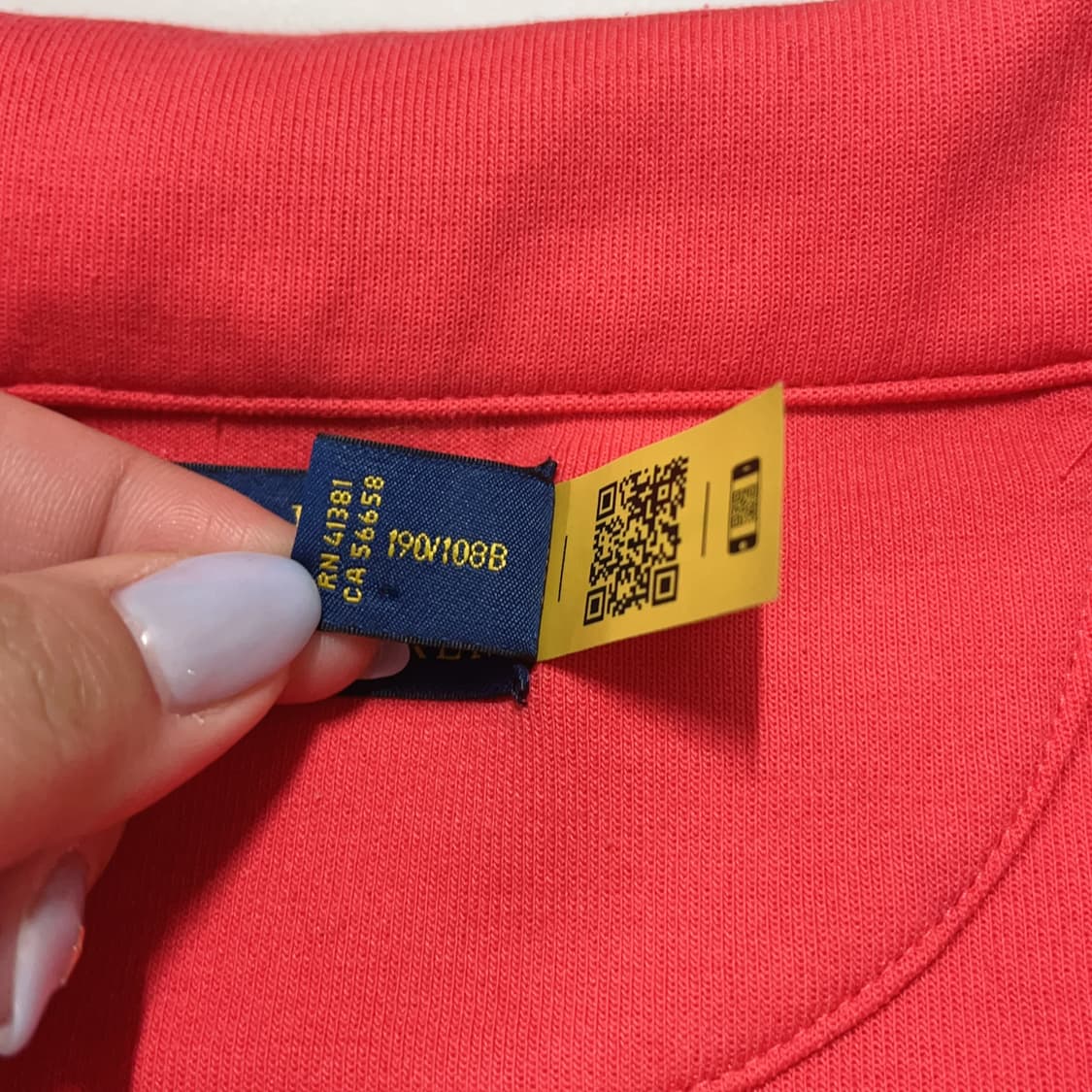 [정품] 폴로 플럼 / 네이비포니 오버핏 반집업 [ XXL ] 상품이미지4