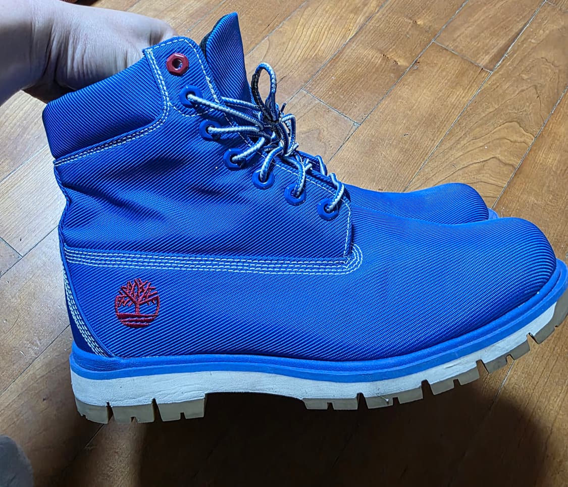 팀버랜드 블루 캔버스 워커 부츠(255~260) 상품이미지1