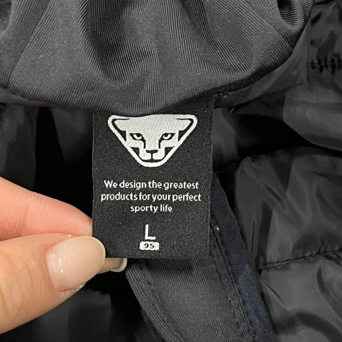 [정품/L] 다이나핏 블랙 후드 퀼팅 자켓 b8 상품이미지5