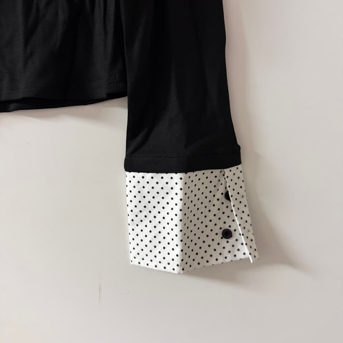 새상품 여자 도트 카라넥 긴팔티 상품이미지4