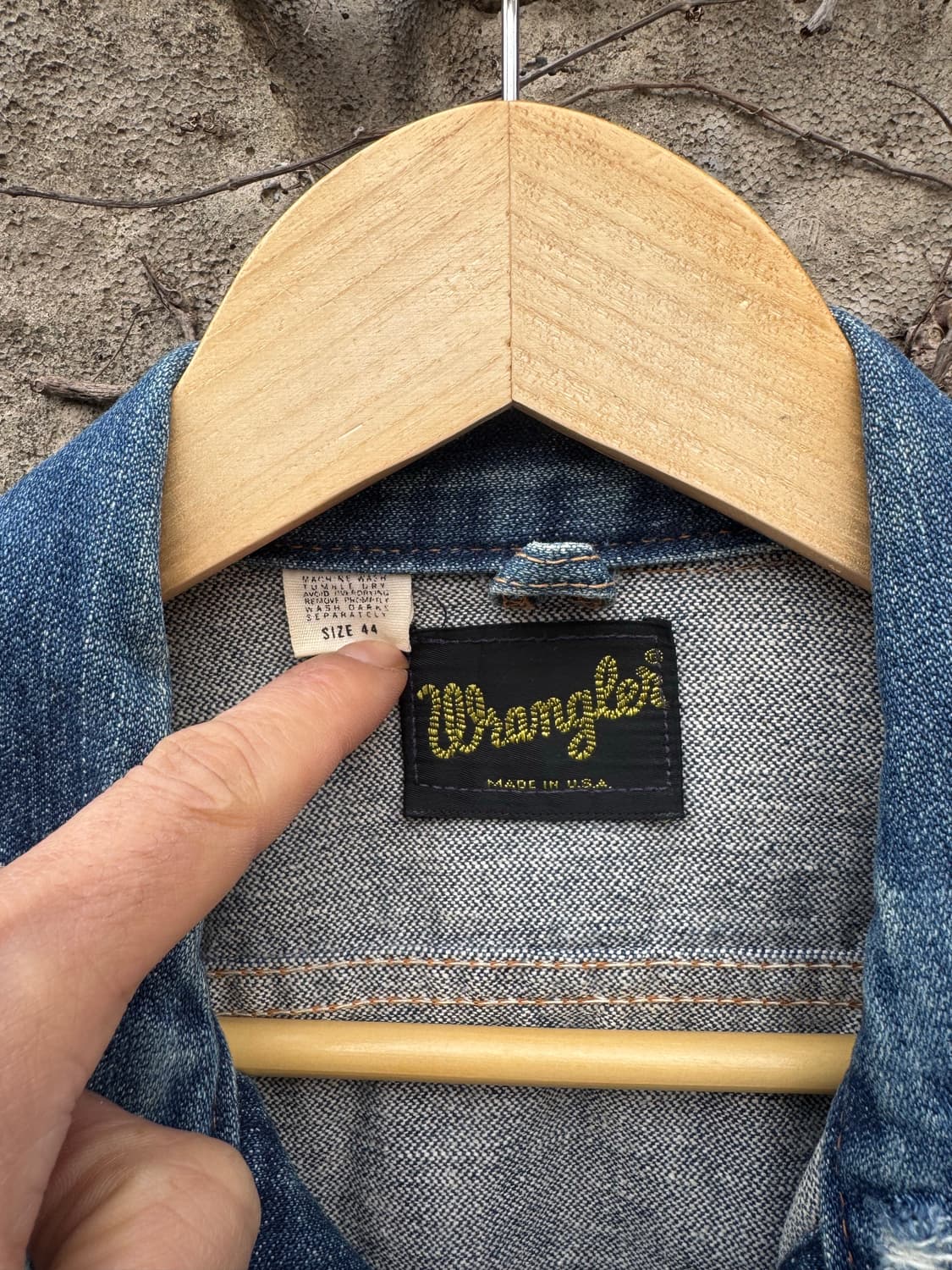 70s 랭글러 빈티지 126mj 124mj 데님 트러커 자켓 44 상품이미지7