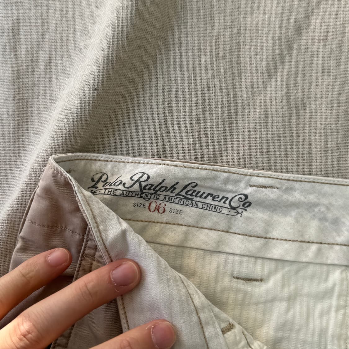 폴로랄프로렌 베이지 버튼 치노팬츠 6(29~30) 상품이미지5