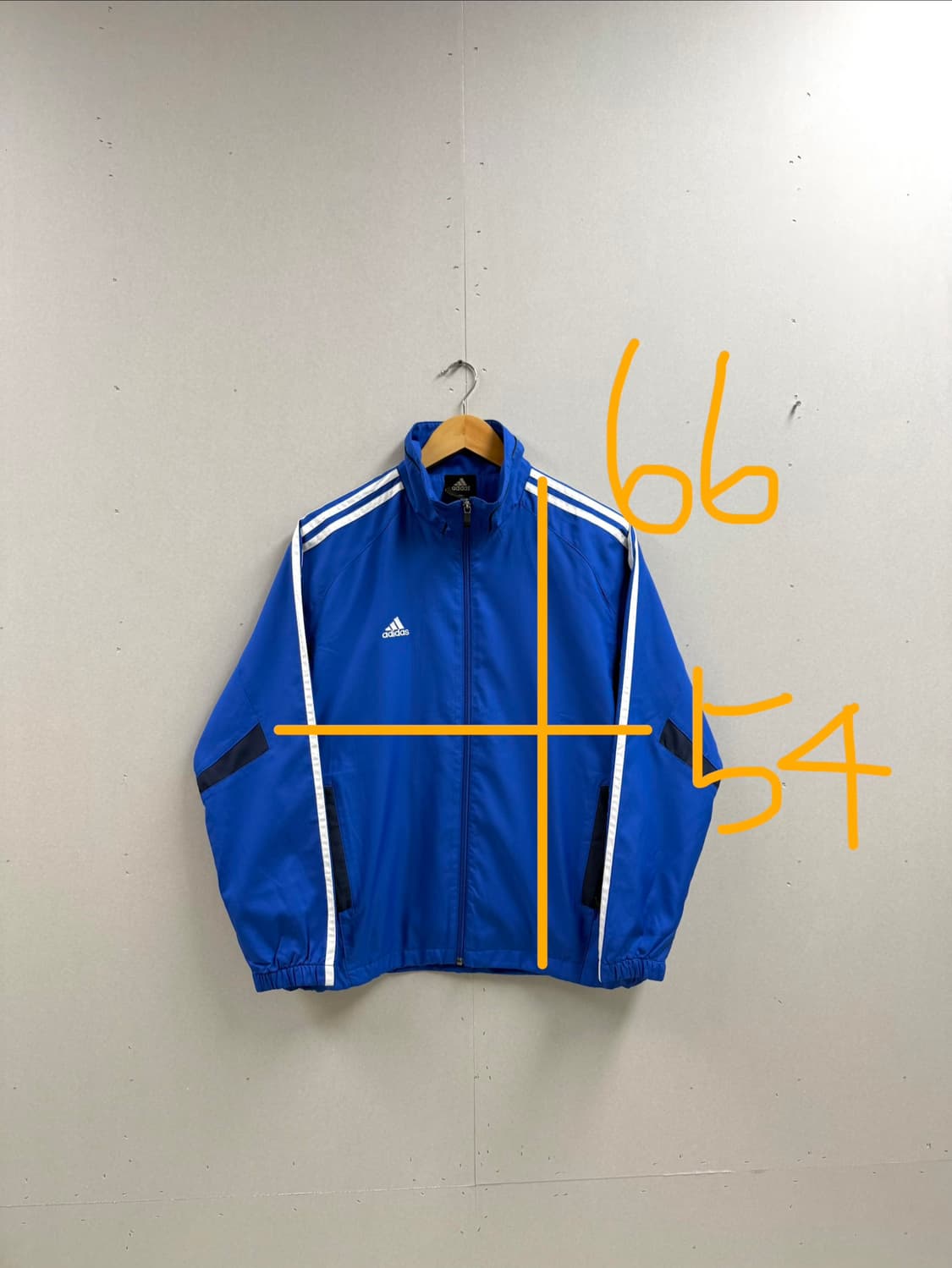 공용 S / 아디다스 바람막이 점퍼 블루 상품이미지2