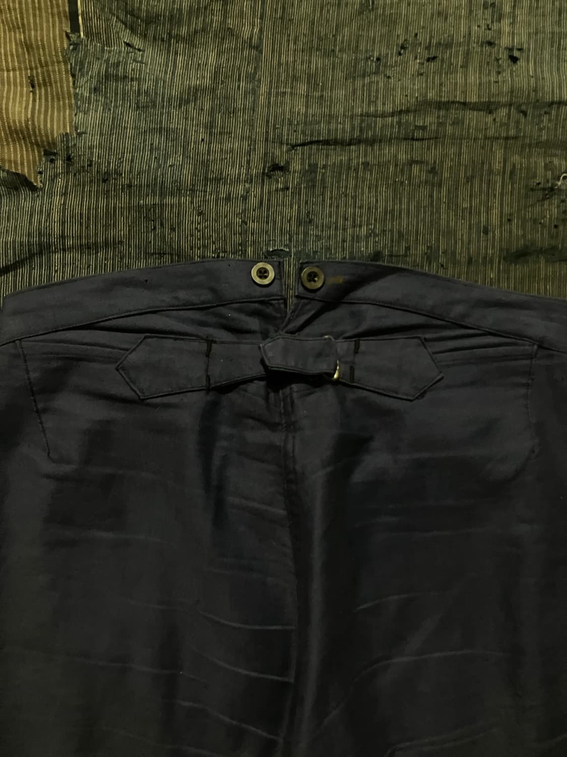 🇫🇷 30~40s 빈티지 프렌치 신치 버클백 워크 팬츠 트라우저 상품이미지6