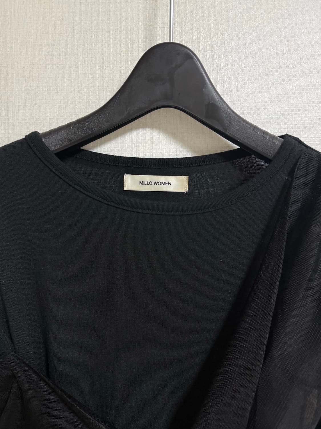 MILLO WOMEN Mesh twist T-shirt 상품이미지4