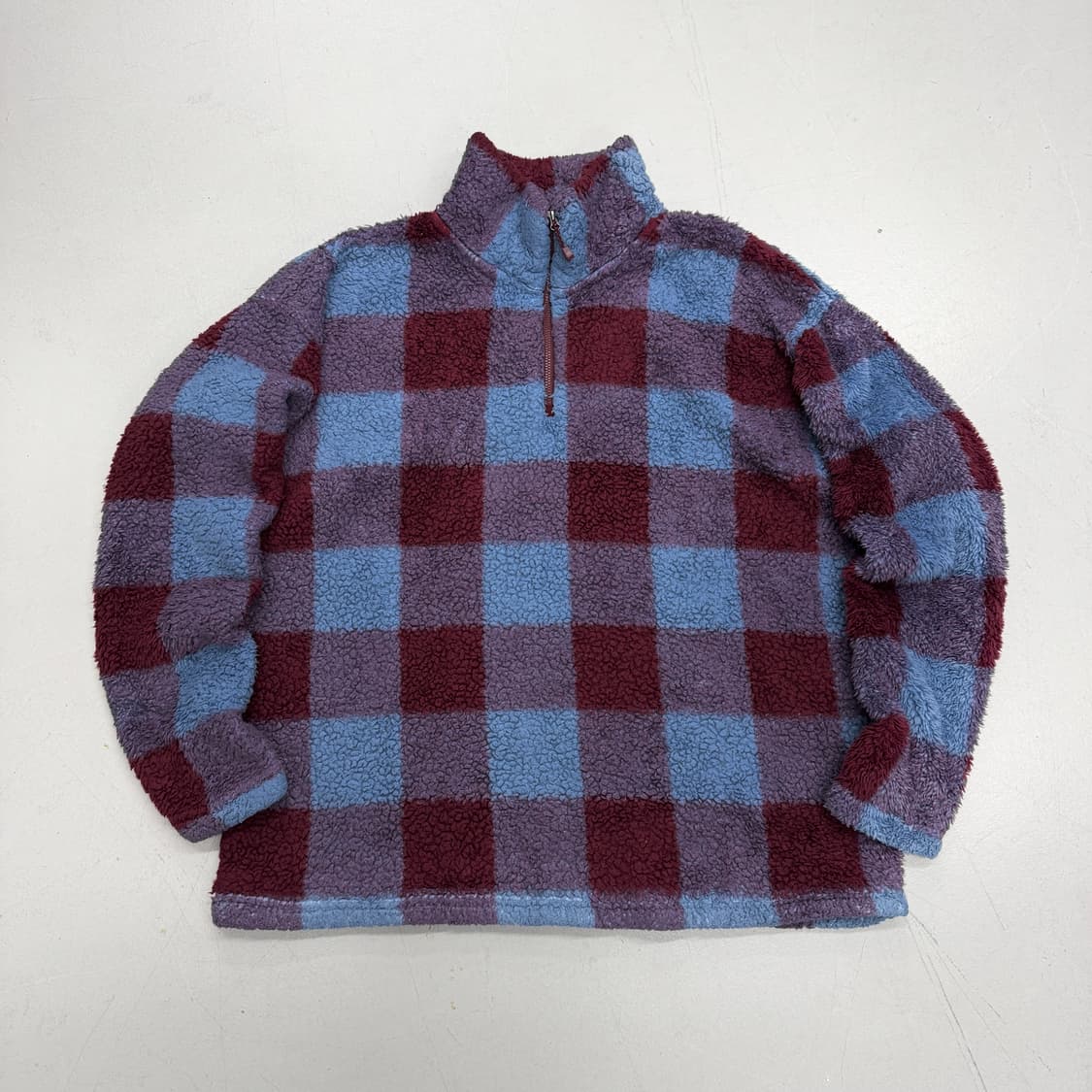 에디바우어 00s 신칠라 아노락 체크 플리스 상품이미지2