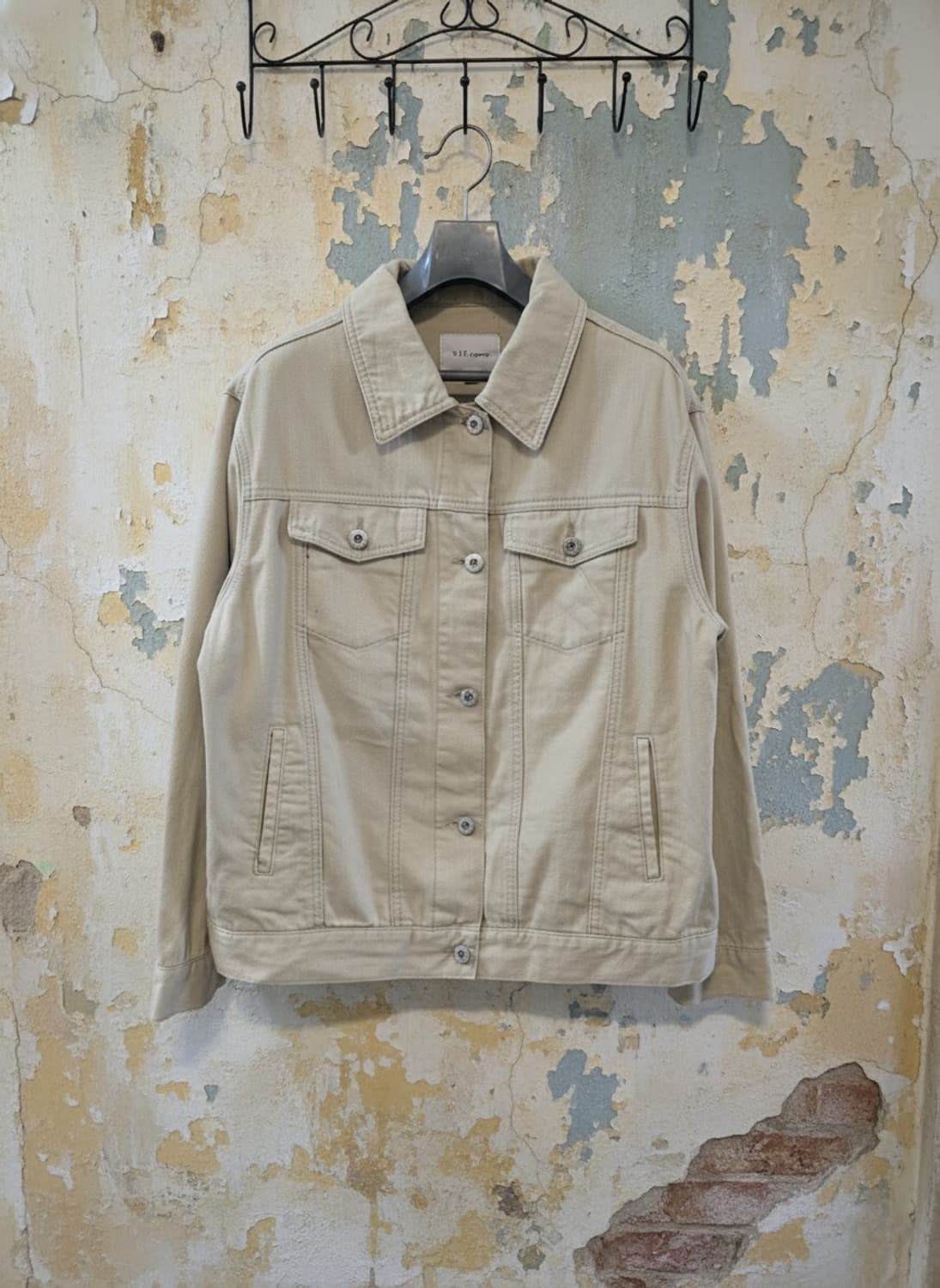 닉스 시그니처 여성 베이지 데님 자켓(77사이즈) 상품이미지1