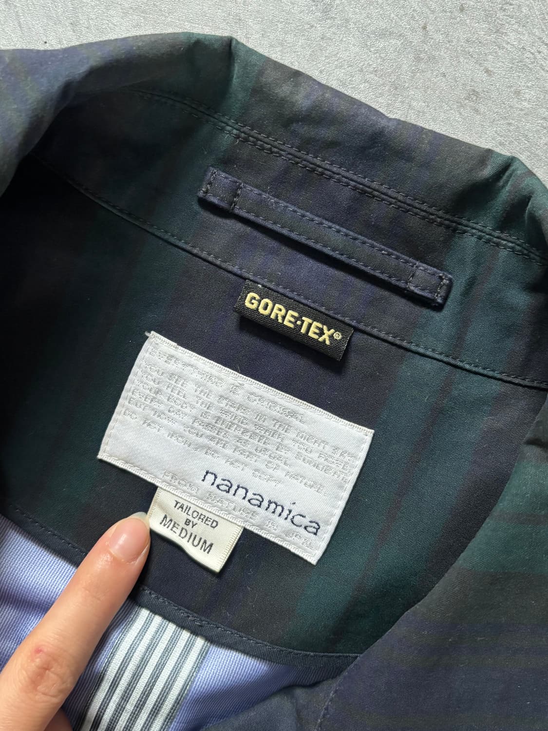 Nanamica 나나미카 고어텍스 타탄 체크 코트  상품이미지3