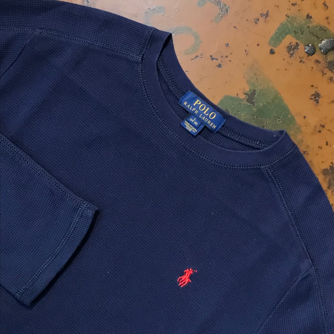 폴로랄프로렌 네이비 와플 긴팔 쭉티 여성 44 55 사이즈 상품이미지3